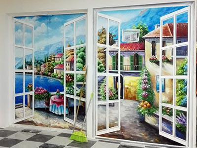 合肥安糧國貿(mào)大食彩美食廣場隱形門《窗外地中?！? /></a></div>
  <div   id=